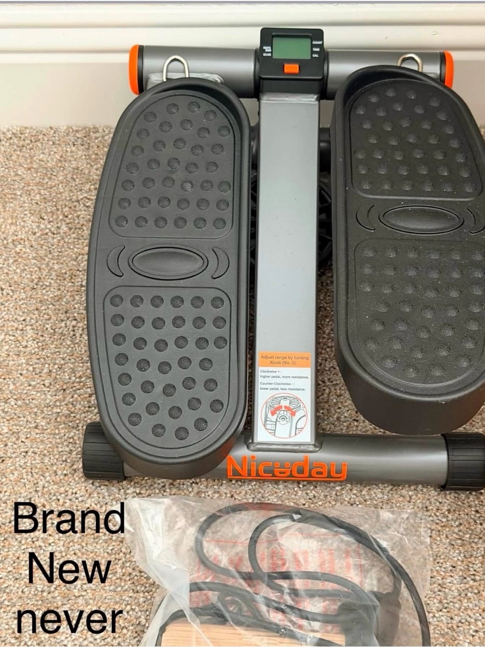 Black/Gray Mini Stepper with Digital Monitor